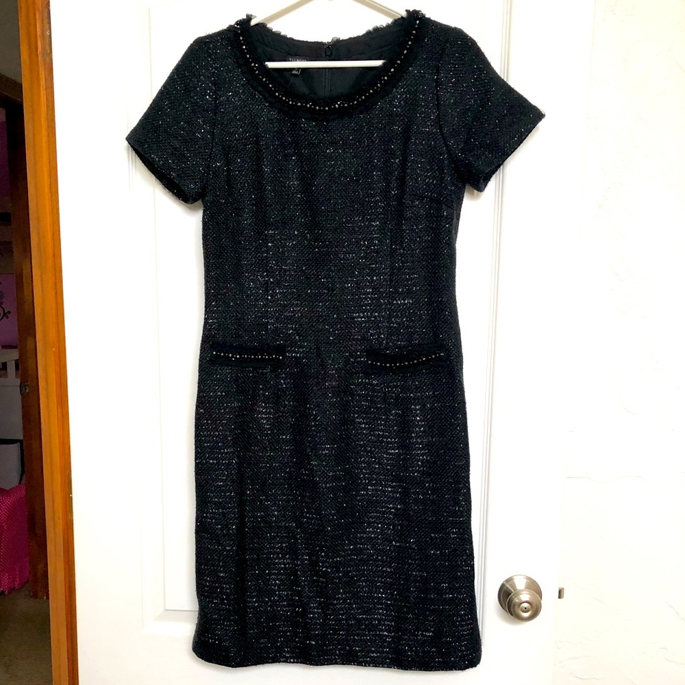Black short sleeve, knee length dress new w/ tags